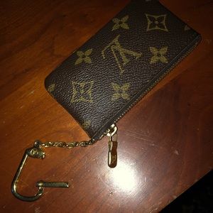 Louis Vuitton Monogram Coin Wallet w/ Chain